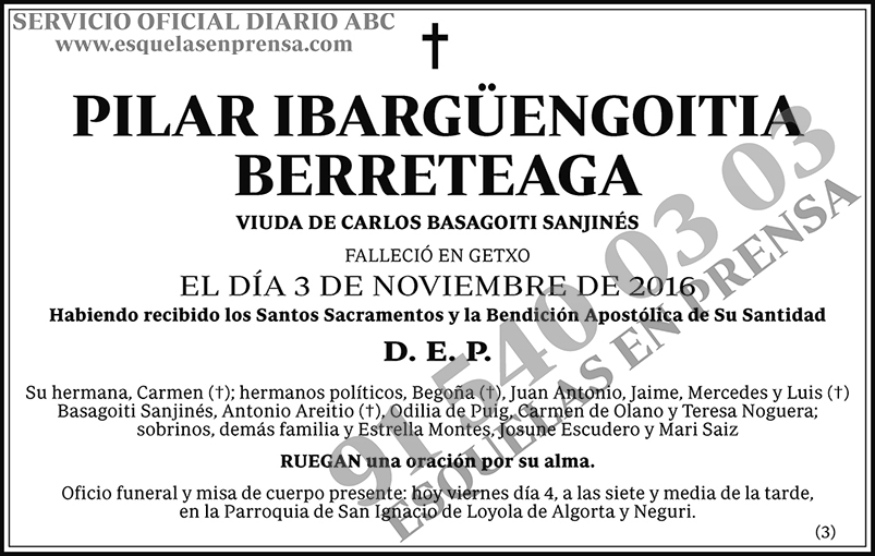 Pilar Ibargüengoitia Berreteaga